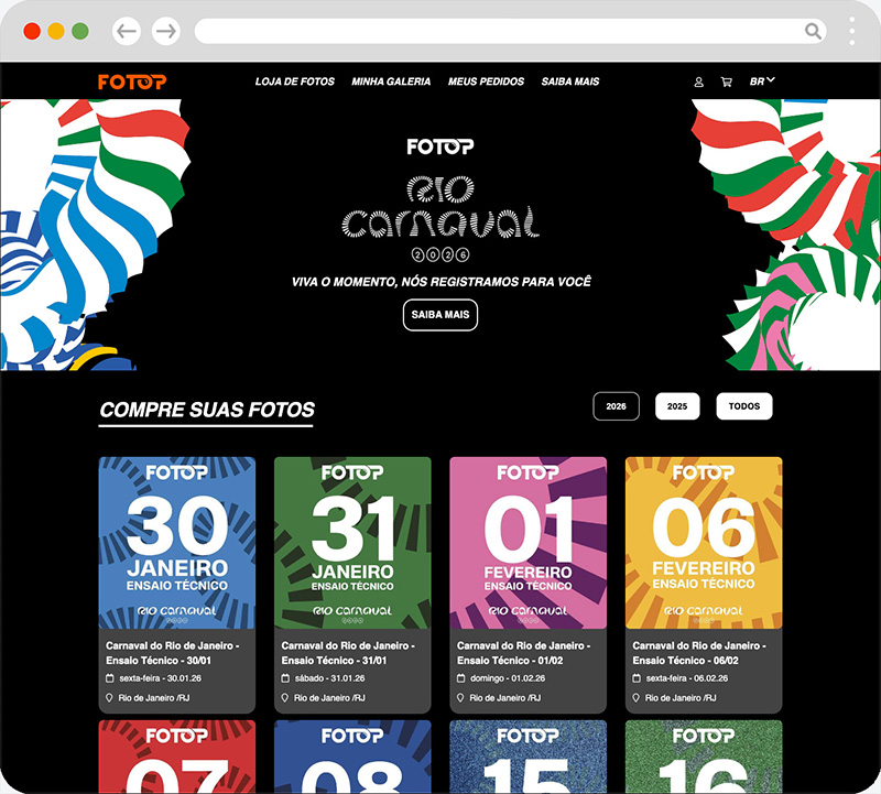 Loja Oficial FOTOP - Rio Carnaval