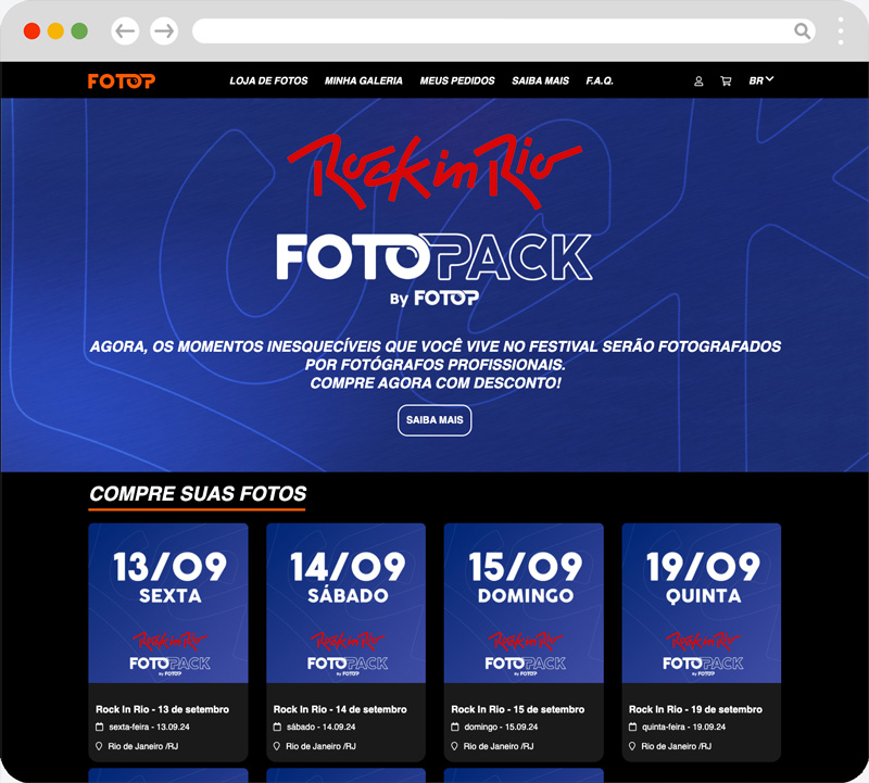 Loja Oficial FOTOP - Rock in Rio